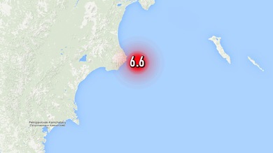 Se registra un terremoto de magnitud 6,6 en la península rusa de Kamchatka