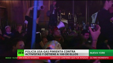 Cien manifestantes detenidos en las protestas de Nueva York