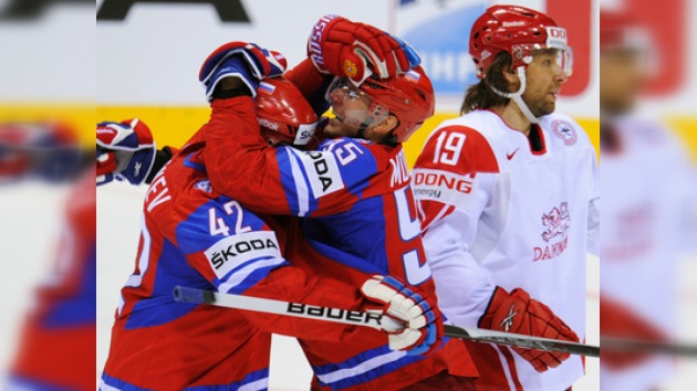 Rusia derrota a Dinamarca en el arranque de la segunda etapa del Mundial de Hockey