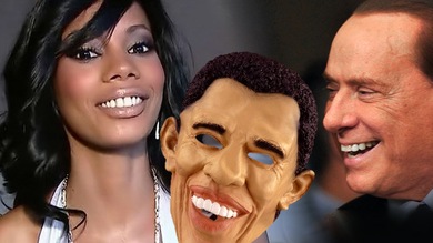 Las prostitutas de Berlusconi se vestían de Obama