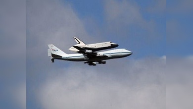 Video: el transbordador espacial Enterprise sobrevuela Nueva York antes de jubilarse
