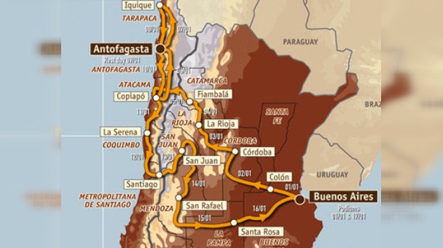 Expuestos los 375 vehículos que competirán en el rally Dakar 2010