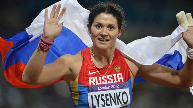 La rusa Tatiana Lysenko gana el oro en lanzamiento de martillo en Londres 2012