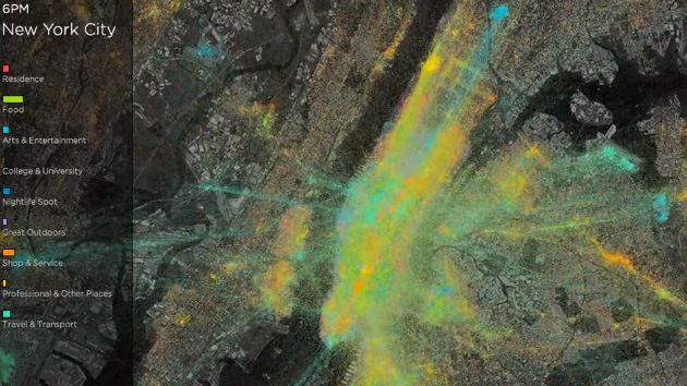 Videos: El pulso de la actividad diaria de seis grandes ciudades