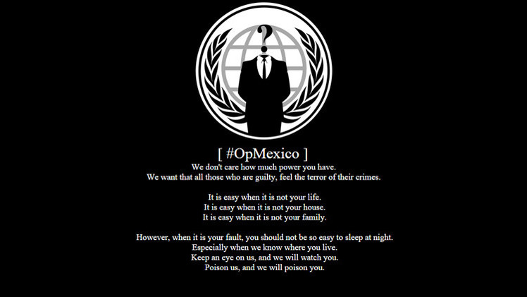 Anonymous ataca webs mexicanas en protesta por el caso Iguala