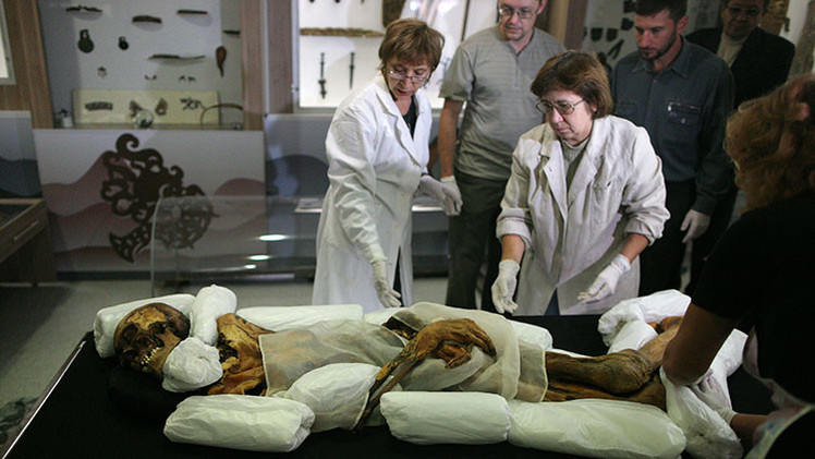Fotos: Diseñan un mausoleo para la momia de una antigua princesa siberiana