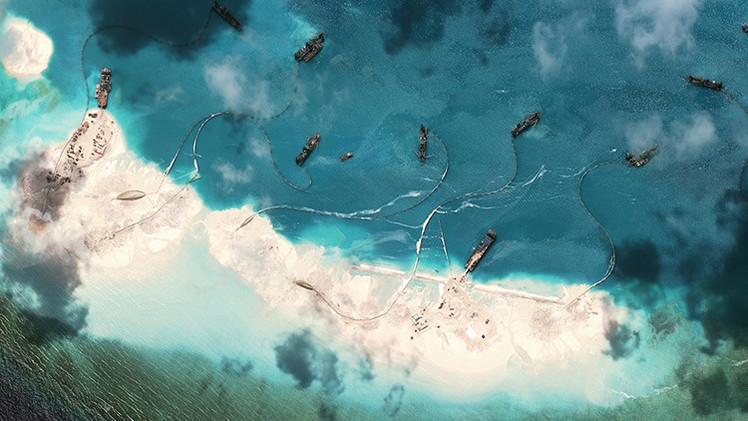 Fotos: La sorprendente creación de islas artificiales por China en el mar en disputa