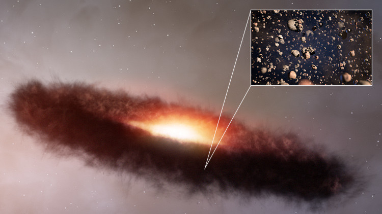 Observan por primera vez un anillo de piedra alrededor de una estrella