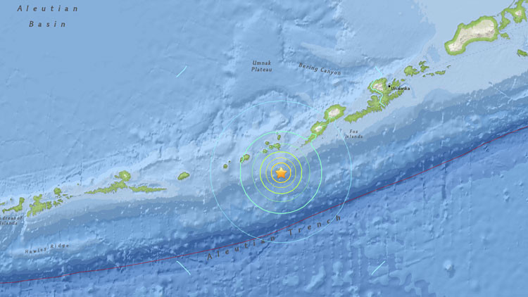 EE.UU.: Un sismo de magnitud 6,9 se registra en Alaska