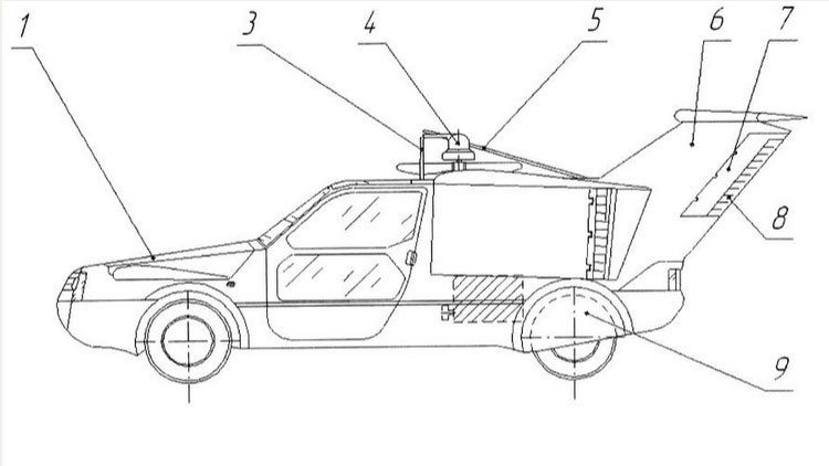 Así será el fantástico coche cuadricóptero ideado en Rusia (Foto)