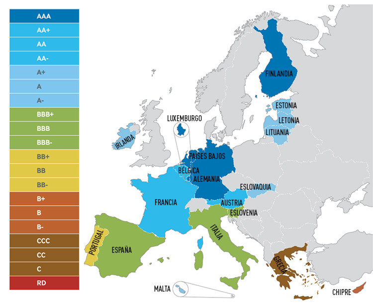 El mapa que muestra la 'fiabilidad' de los deudores ...