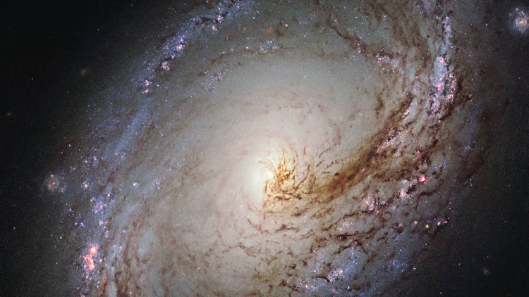 La NASA capta un impactante remolino de galaxia espiral