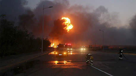 Fotos: Se registra una fuerte explosión en una planta química de China