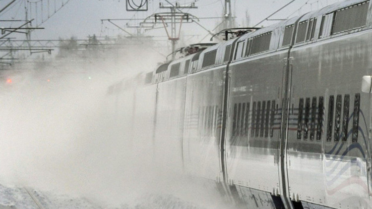Ucrania: Un tren de alta velocidad se 'congela' debido a las bajas temperaturas