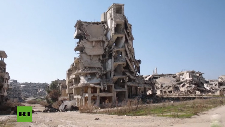 Video: Сómo la guerra convirtió a la ciudad siria de Homs en un pueblo fantasma