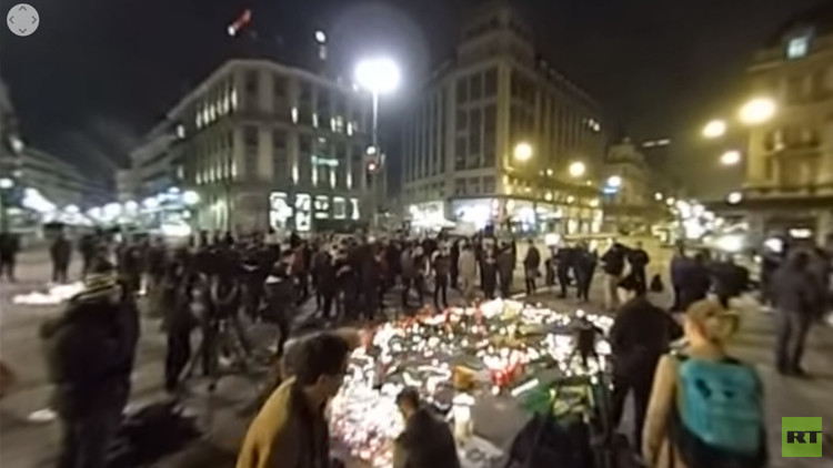 Video de 360 grados: Rinden tributo a las víctimas de los atentados en Bruselas