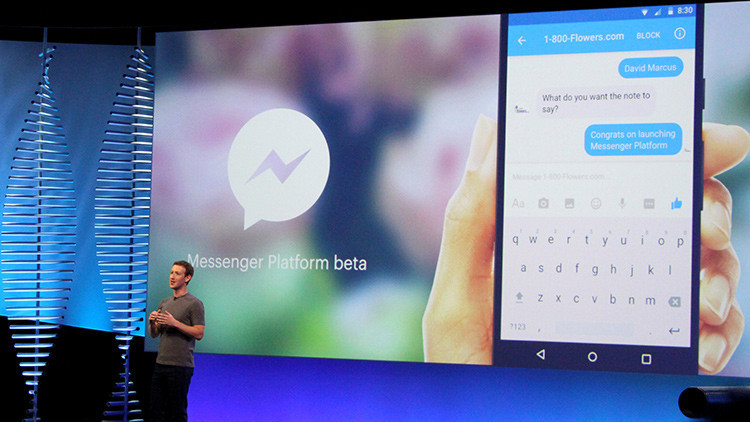 App Store tiembla: Facebook lanza una plataforma de 'chatbots' para Messenger