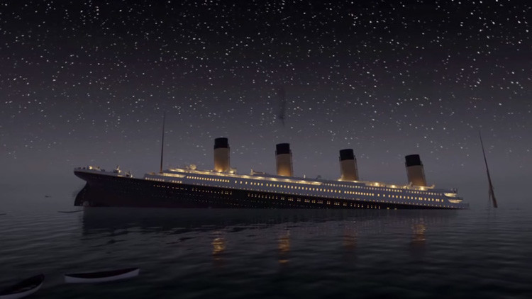 Video: Viva el naufragio del Titanic en tiempo realÂ 