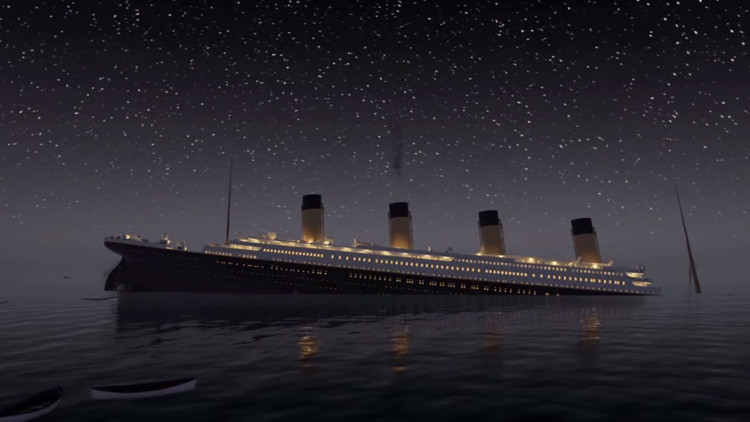 Video: Viva el naufragio del Titanic en tiempo realÂ