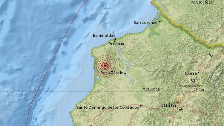 Otro sismo de magnitud 5,4 sacude Ecuador