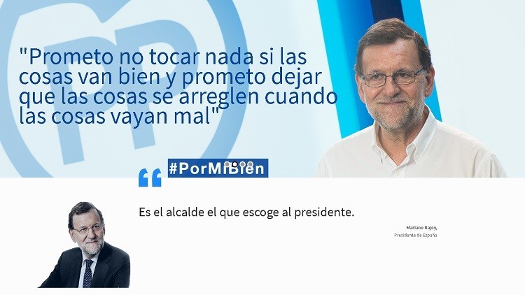 El PP amenaza con demandar a una web que parodia a Mariano Rajoy