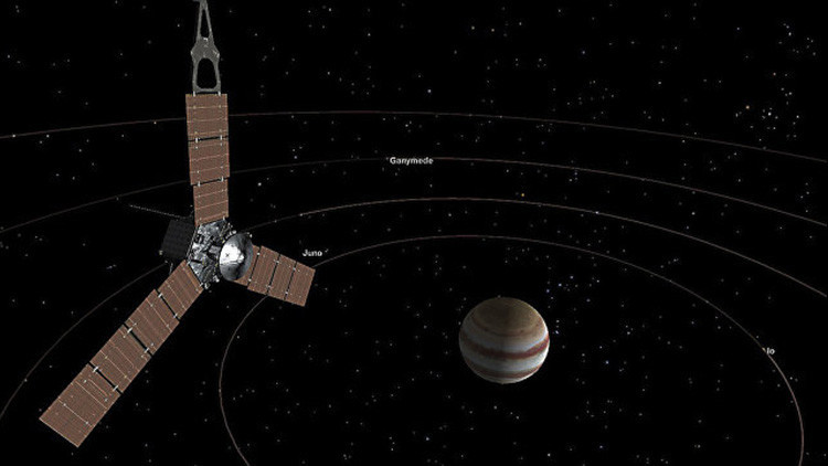 La NASA publica la primera fotografía de Júpiter desde la órbita del planeta