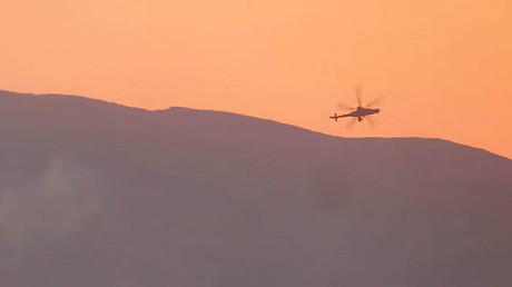 Fuerte video del derribo del helicóptero pilotado por soldados rusos en Siria
