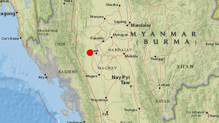 Fuerte terremoto de magnitud 6,8 sacude Birmania y se siente en India, Nepal, Bangladés y Tailandia
