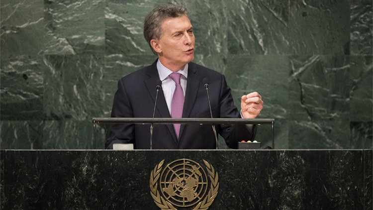 Mauricio Macri enumera ante la ONU las tres tareas prioritarias de Argentina