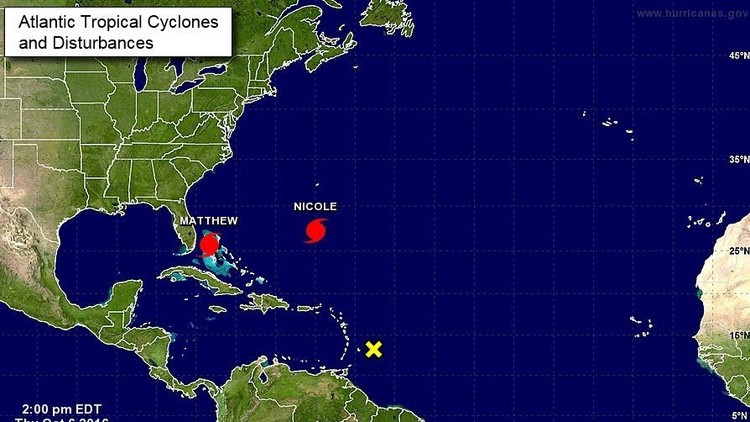 Un segundo huracán se forma al sur de Bermudas, Nicole