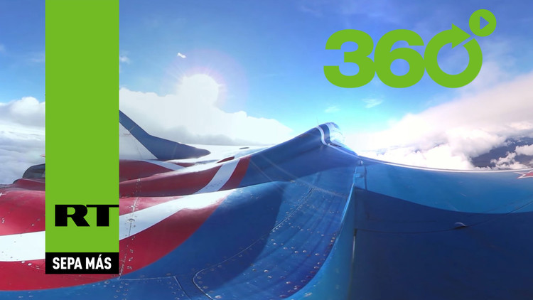 Acrobacias aéreas que dejan sin aliento: video único en 360º a bordo de un MiG-29 en la estratosfera