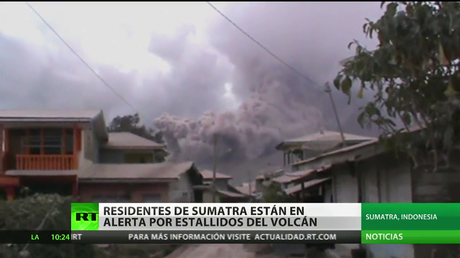 Indonesia: Declaran alerta en la isla de Sumatra tras una erupción volcánica