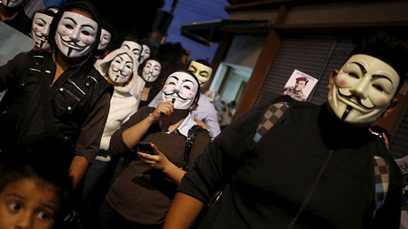 La 'Marcha del Millón de Máscaras' de Anonymous recorre cientos de ciudades del mundo