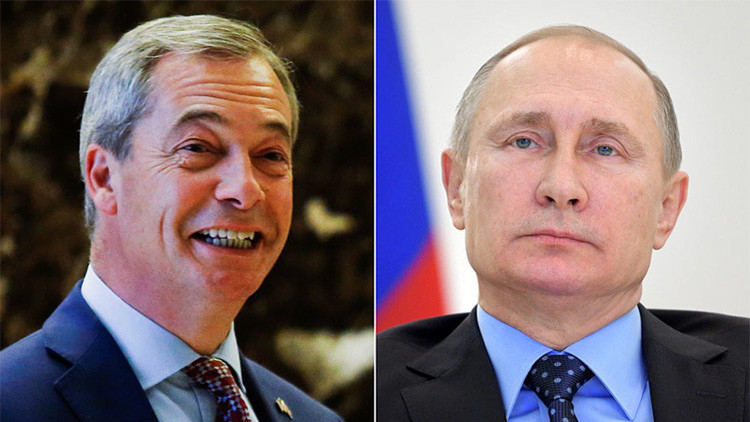 Nigel Farage: "Me agrada ver la madura respuesta de Putin a las sanciones de EE.UU."