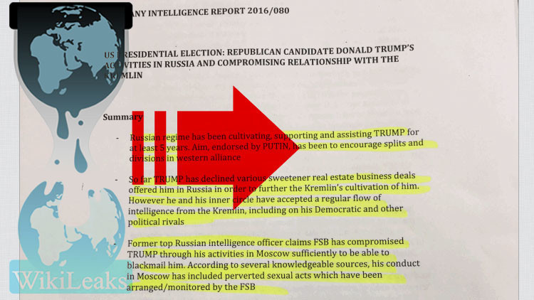 WikiLeaks tilda de falso el informe sobre que Rusia podría contar con información contra Trump
