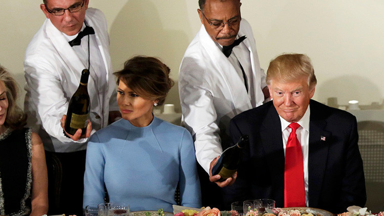 Este fue el menú del primer almuerzo de Trump como presidente de EE.UU.