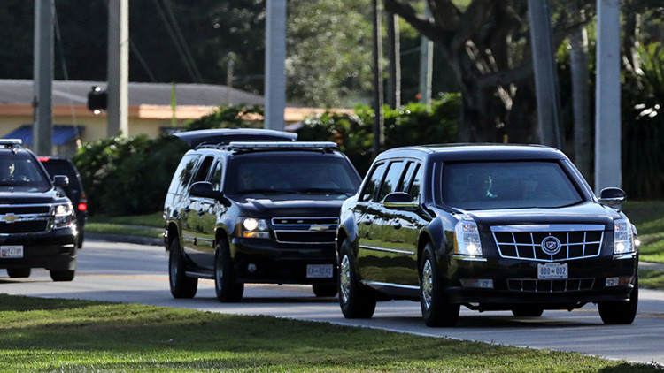 El Servicio Secreto de EE.UU. investiga el lanzamiento de un objeto a la caravana de Trump