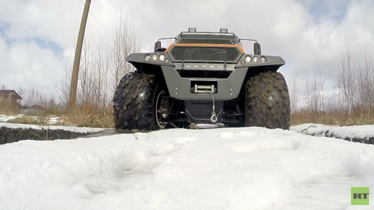 VIDEO: Impresionantes pruebas del todoterreno ruso Shaman 8x8