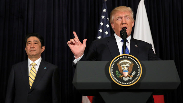 Shinzo Abe: Trump admite todas las opciones de respuesta frente a Corea del Norte