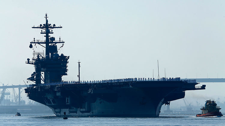 Revelan por qué el portaaviones de EE.UU. se desplaza hacia la Península de Corea