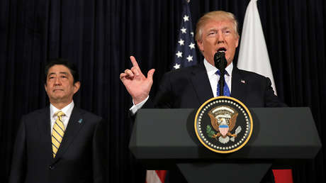 Shinzo Abe: Trump admite todas las opciones de respuesta frente a Corea del Norte