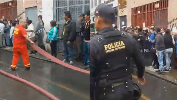 VIDEOS: Un fuerte incendio afecta un popular sector comercial de la capital peruana
