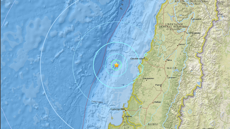 Un sismo de magnitud 5,9 se registra en Chile