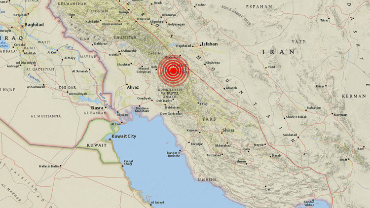 Irán registra un terremoto de magnitud 5,0