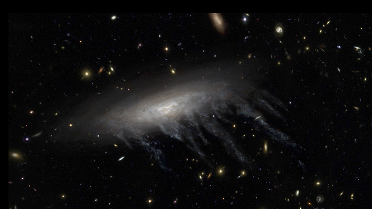 Así se 'alimentan' de las galaxias medusa los agujeros negros
