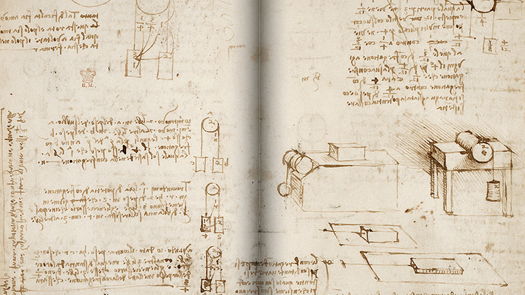 Un manuscrito digitalizado de Leonardo Da Vinci está disponible gratuitamente en Internet