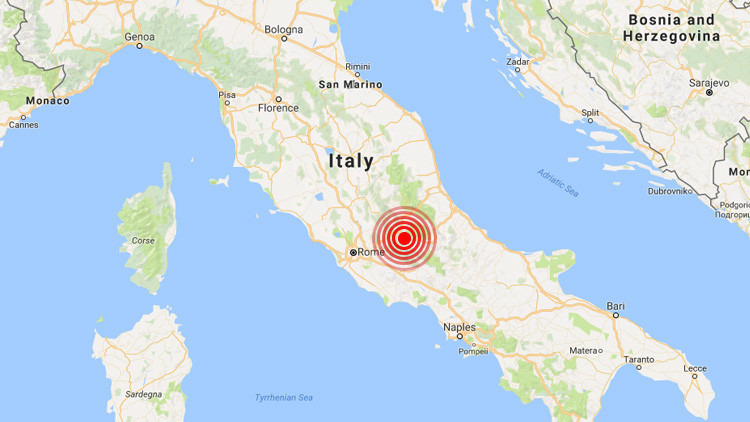 Se registra en Italia un terremoto de 3,9