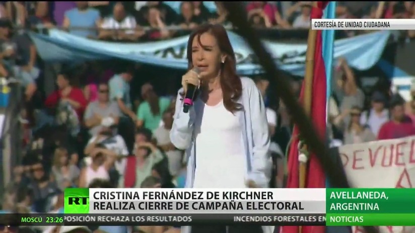 Argentina: Cristina Fernández de Kirchner realiza cierre de campaña electoral para las legislativas