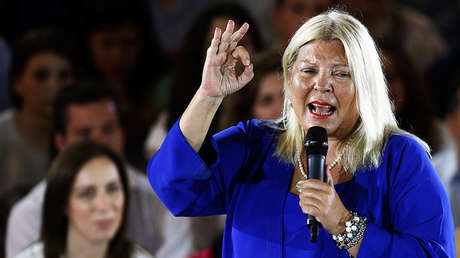 La diputada argentina y candidata del oficialismo Elisa Carrió.