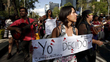 Marcha contra los feminicidios, Ciudad de México, 24 de abril de 2016.